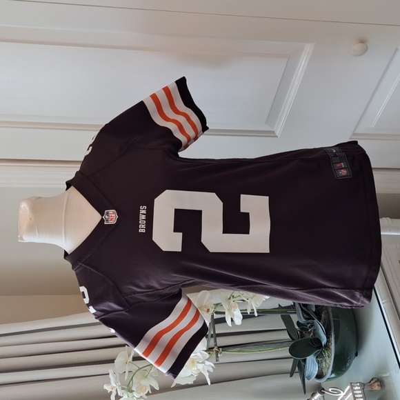 Nike Youth On Field NFL Cleveland Browns Johnny Manziel Football Jersey M(10-12) - Picture 1 of 8